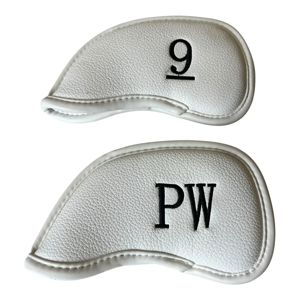 Callaway Iron Wedge Headcover White Golf Club Head Covers 4 5 6 7 8 9 PW AW SW X